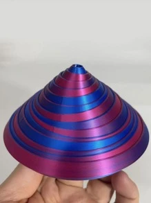 Placă cu spirală nebună imprimată 3D, artă 3D colorată, spirală 3D cu vibrații infinite, cadou drăguț de vacanță pentru Crăciun, Ziua Recunoștinței, Ziua Îndrăgostiților, Anul Nou