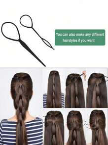 Juego de 7 piezas de cepillos y peines para el cabello, incluye: 1 botella de spray de 200ml, 1 bucle para trenzar el cabello, 1 cepillo de teasing, 1 peine con punta de rata, 1 peine separador de rayas para teñir el cabello, 1 cepillo desenredante para cabello rizado, cabello negro, afro de textura 3a a 4c ondulada, para cabello húmedo/seco/largo y grueso rizado, que exfolia el cabelludo para lograr rizos hermosos y brillantes (negro, rosa, morado) - Negro - Ver 11