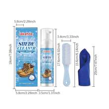 One Set Suede Leather Cleaner For Cleaning Dirt, Suitable For Knitted Boots, Leather Canvas Cleaner Kit
