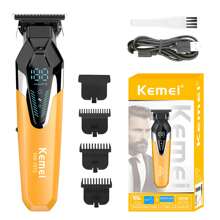 Kemei Km-1572 Barber Clippers Hair Cutting Machine Professional Electric Hair Trimmer Cordless Hair Clippers For Men - Buy Professional Electric Hair Trimmer Professional Hair Trimmer Clippers - Orange - View 1