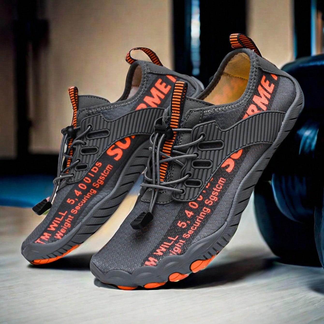 Zapatos de agua transpirables unisex - Secado rápido, zapatos de deportes acuáticos antideslizantes de cinco dedos, adecuados para fitness en interi