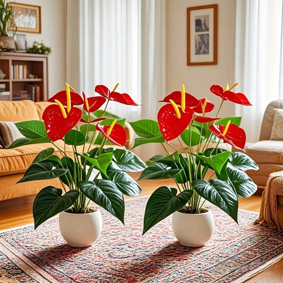 1pc Artificial Poinsettia Plant With Red Flowers And Green Leaves - Indoor/Outdoor Decor All Year Round, Suitable For Wedding, Garden, Home And Holidays - Pot Not Included, Holiday Accent, Decoration Plant, No Maintenance, Artificial Outdoor Floral