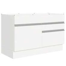 Mueble Cocina 120x60 1 Puerta 2 Caj Sin Tablero Glamy Madesa - Blanco - Ver 1