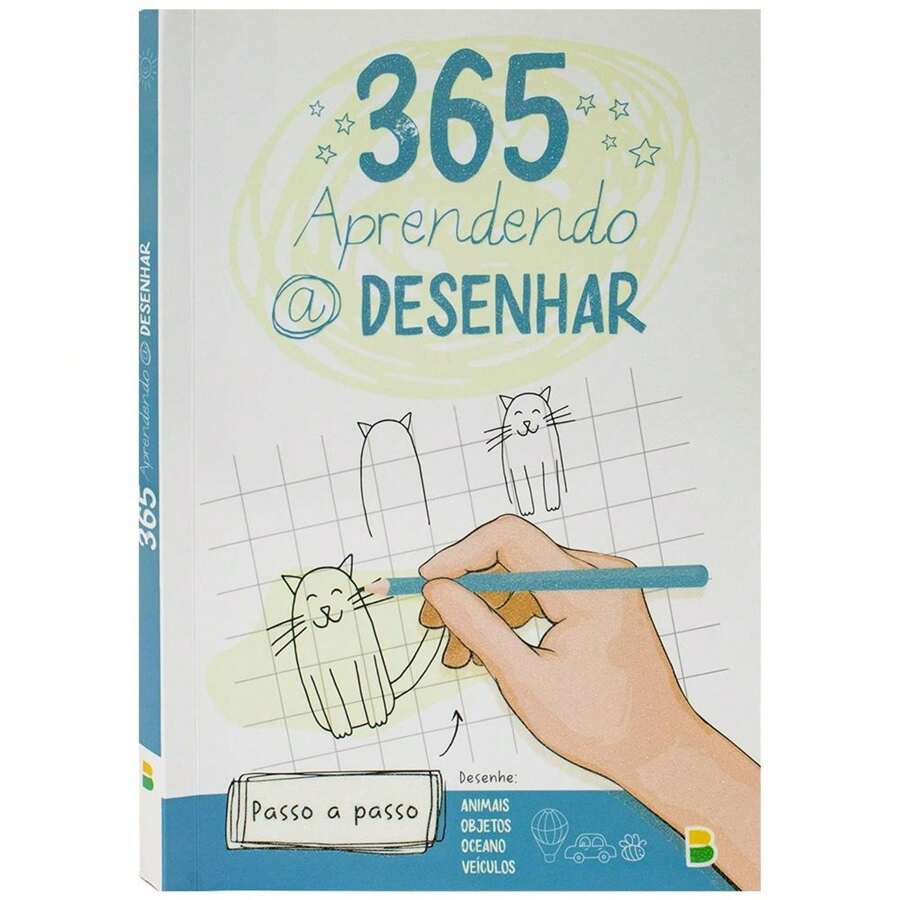 365 Aprendendo a Desenhar - Livro único - Visão 1