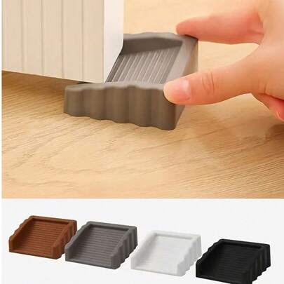 4 件/2 件/1 件创意防风门挡，塑料磨砂门楔，门挡，挡风器，防夹防撞门挡，适合所有家庭，完美的乔迁礼物，确保家居，适用于家庭和办公室