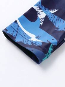 Annil Tween Girl Clothing Girls Boys Medium And Large Tween Girl Swimwear One-Piece Long Sleeve Suit Summer - Royal Blue - View 8