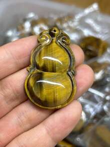 1pic Natural Tiger Eye Calabash Crystal Pendant,Birthday Gifts, New Year's Gifts, Christmas Gifts, Valentine's Day Gifts