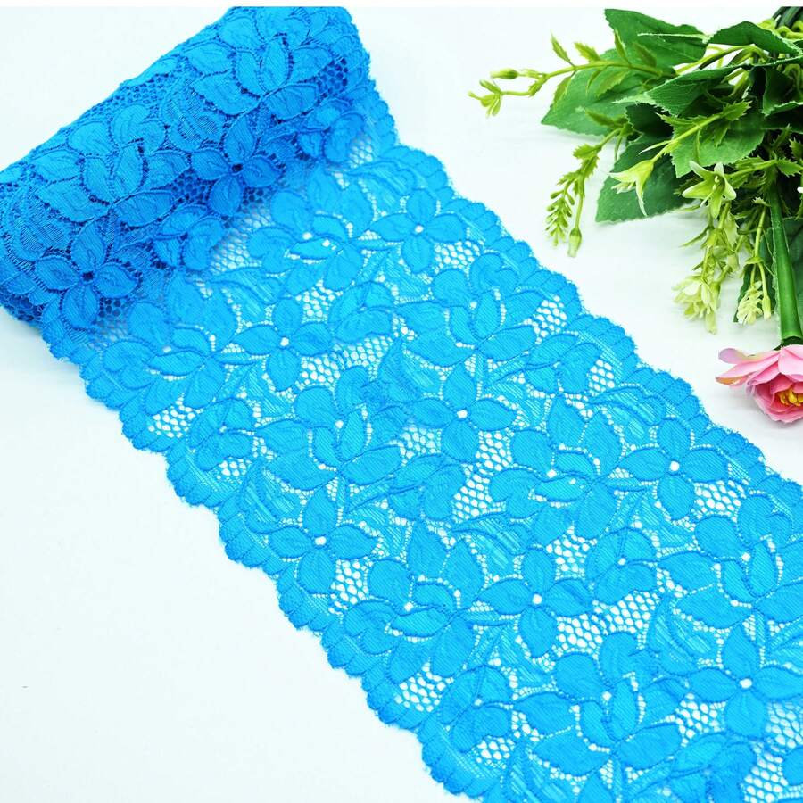 VEN003 "Elegant Lace: Delicacy That Transforms Your Creation" - Turquoise - View 1