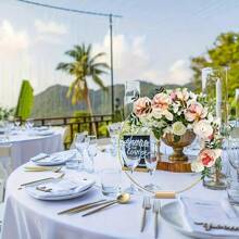 1pc/5pcs/10pcs DIY Metal Lightweight Flower Wreath Rings, Handmade Metal Light Chain With Wood Base For Wedding Party Decor, Floral Wreath Ring With Stand, Suitable For Christmas, Wedding, Holiday Party Table Centerpieces - Multicolor - View 3