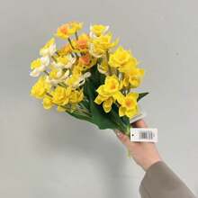 Kleine, frische, weich anzufühlende Simulation Gummi Griff Bund Narzissen hochwertige Wohnzimmer Blumenarrangement Dekoration Ostern