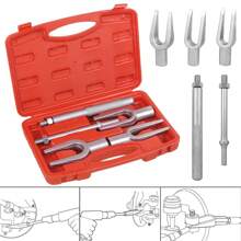 5x Tie Rod Ball Joint Remover Kit Pitman Arm Splitter Separator Fork Splitter - Silver - View 2