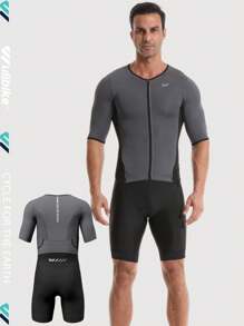 wulibike Triathlon Suits Men,High Elasticity Breathable Quick-Qrying Trisuit Race‌ Skinsuits Cycling Swimskin Bike Swim Run