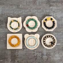 1 Pc Versatile Wooden Bangle And Bracelet Display Tray, Perfect For Showcasing Your Unique Jewelry Collection, Convenient And Stylish Display Solution, Avoid Monotonous Arrangements, Freely Combinable Design For Creative Staging, Ideal Bead Display Tray For Craft Enthusiasts, Elegant Wooden Bracelet Display Stand, Perfect DIY Photography Prop For Captivating Visuals, Enhance Your Home Decor With This Functional And Aesthetic Display Tray, Great For Holiday Gift Presentations And Special Occasions.