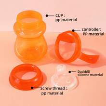 240ml 双手柄防溢硬嘴杯，方便抓握 - （1 包）3.3 盎司（约 94 克） - 婴儿鸭嘴杯，带防尘盖，硅胶吸嘴，适合 6 个月以上的女婴