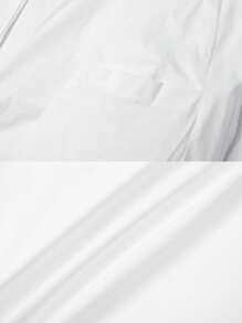 KEFITEVD Men's Spring/Spring/Winter Casual Jacket Polyester Fabric Soft, Lightweight And Comfortable Lapel Collar Windproof And Waterproof Multi-Function Pockets Open Flap Open Flap Outdoor Baseball Climbing Hiking Fishing Camping Daily Work Jacket - White - View 7