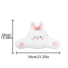 车用头枕腰靠垫汽车腰部支撑垫四季通用卡通兔子车用枕头舒适护颈