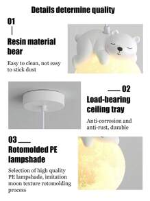 LED Cute Animal Children's Room Chandelier, G9 Light Source, 1.5m Adjustable Pendant Rope, Suitable For Children's Room, Bedroom, Corridor Decorative Lighting, Warm Atmosphere Light