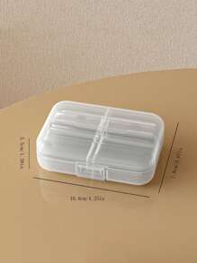 1PC Travel Portable 7-Compartment Sealed Medicine Dispensing Box, Mini Carry-On, Waterproof, Moisture-Proof And Dustproof, Suitable For Storing Medicines, Fingers And Other Small Items