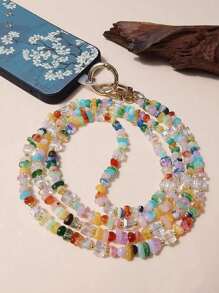 1 pieza Cordón de teléfono de moda, correa de hombro tejida entrelazada de 3 hebras creativa, cordón de nailon duradero y largo con hebilla ajustable para llevar el teléfono de forma segura, regalo para madre, familia, amigos, cumpleaños, vacaciones, colgante de teléfono