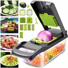 Nicer Dicer Plus 14 In 1 PREMIUM Vegetables Fruits Slicer Cutter - 黑色 - 查看 8
