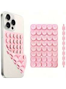 Strong Grip Silicone Phone Case With Double-Sided Suction Cup Stand - Hands-Free Stand, Suitable For Selfie And Video, Durable Phone Accessory Compatible With IPhone, Android Phone, Gift For Birthday, Family, Friends Phone Holder, Phone Stand, Phone Accessories