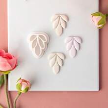 1pc Petals Shaped Polymer Clay Cutting Mold, For DIY Polymer Clay Jewelry Clay Earrings Making Kit