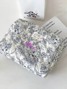 3Pcs Personalized Ditsy Floral Cosmetic Bag Set, Large Capacity Portable Travel Toiletry Bag, Cute Makeup Organizer, Customized Letter Grooming Pouch, Embroidered Beauty Bag, Suitable For Bridesmaid, Mom, Birthday, Friends, Christmas/Holiday Gift, Anniversary, Valentine's Day, Mother's Day - Multicolor - View 5