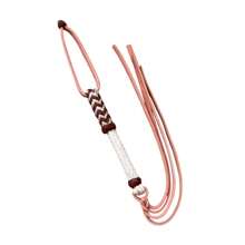 Cuarta Charra Resistente para Entrenamiento Ecuestre para Caballo 100% Artesanal en Colores Negro, Cafe, Vino y Combinada Acabado Brilloso y Elegante - Cafe - Ver 4