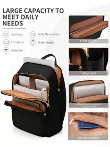 Laptop Backpack For Women Fits 14/15 Inch Laptop, Fashion Waterproof Lightweight Book Bag For Travel Work Business Teacher Nurse Computer Bag With Computer Compartment, Stylish Ladies & Girls Backpacks Purse, Daypack School Backpack For Girls, The New And Old Versions Are Shipped Out Randomly., School Supplies, School Backpack, School Bag, Backpack For School, Back To School Backpack, School Bookbag, Big Backpack, Backpack School, Back To School Bags, Large Capacity, Laptop Compartment, Portable, Perfect For Back To School, First Day Of School, Middle School, High School