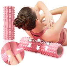 1PC 45cm Foam Hollow Yoga Column Upper Leg Calf Massage Roller Fitness Yoga Pilates Muscle Relaxation Special Moon Tooth Massage Roller Body Sculpting Home Gym Whole Body Muscle Massage Relaxer - Multicolor - View 9