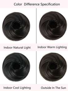 Elegant Women's Bun Hairpiece Hair Extension, 3inch Stretchable Hair Clip Synthetic Wig , High-Temperature Fiber, Versatile For All Hair Types, Secure Fit Design, Hair Accessories Suitable For All Women's Daily Wear And Gatherings