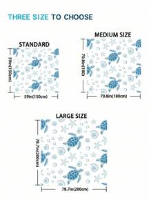 1pc New Cartoon Style Beach Blanket With Seacreature Pattern For Outdoors Rectangular Lightweight Multipurpose Waterproof And Sand Resistant Picnic Rug Beach Essentials
