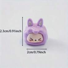 10/20pcs Resin Cute Character Charms, DIY Jewelry Making Beads For Artwork And Sewing, Assorted Colors - 20PC - Xem 2