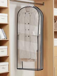 Full Coverage Breathable Garment Storage Bag, Wardrobe Suit/Dress/Down Jacket/Coat Dust Cover Protector - Clear - View 8