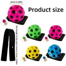 1 pieza Mini pelota de ejercicio con muñequera, pelota de ejercicio elástica de agarre cómodo, de poliéster termoplástico duradero, con patrón de espacio y luna, adecuada para actividades recreativas al aire libre y entrenamiento - sin alimentación, sin electricidad requerida