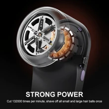 NetHong Electric Lint Remover Rechargeable Bobble Remover Fabric Shaver For Clothes NEW,USB Rechargeable Sweater Shaver, Power Lint Shaver, LED Display, Fuzz Remover, Pilling Remover, Portable Hairball Trimmer For Clothes, Bedding, Furniture, Carpet, Sofa, Cleaning Supplies, Cleaning Gadgets - Grey - View 7