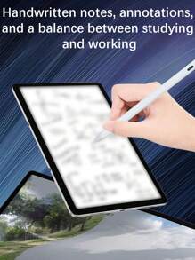 1pc Hand-Written Stylus Pen With 2 Replaceable Nibs, Compatible With Apple Pencil & Android Capacitive Touchscreens, Magnetic, Lag-Free, Instant-On, Convenient
