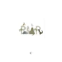 1PC Animal Dinosaur Brachiosaur Children's Bedroom Decoration Tyrannosaurus Rex Cartoon Animal Painting Mural Nordic Poster Decoration Canvas Oil Painting Living Room Home Room Decoration Frameless