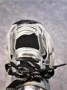 Nouvelles chaussures de sport décontractées pour enfants au printemps/automne, Baskets épaisses légères et , chaussures de sport rayées en maille antidérapantes pour garçons et filles