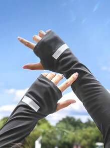 1 Pair Unisex Summer UV Protection Arm Sleeves, Outdoor Sports Arm Covers