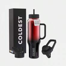 Coldest 46oz 100% Leak Proof Insulated Tumbler With Lid & Straw (3 Lids) - Stainless Steel For Women & Men - Travel Containers, Chug & Drinkware