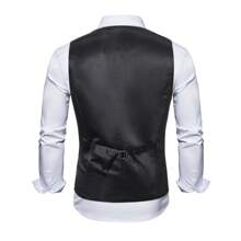 Gilet senza maniche luccicante con paillettes, costume da palcoscenico, giacca con fiocco per bar e discoteche, addetto alla reception