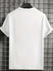 Oversized Printed T-Shirt Whatever Style Shirt Dropped Shoulder Casual And Comfortable Shirt - White - View 2