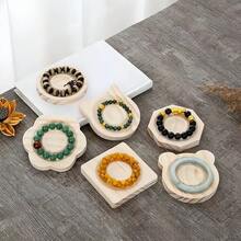 1 Pc Versatile Wooden Bangle And Bracelet Display Tray, Perfect For Showcasing Your Unique Jewelry Collection, Convenient And Stylish Display Solution, Avoid Monotonous Arrangements, Freely Combinable Design For Creative Staging, Ideal Bead Display Tray For Craft Enthusiasts, Elegant Wooden Bracelet Display Stand, Perfect DIY Photography Prop For Captivating Visuals, Enhance Your Home Decor With This Functional And Aesthetic Display Tray, Great For Holiday Gift Presentations And Special Occasions.