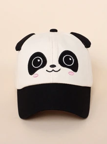 1pc Baby/Toddler Cartoon Panda Baseball Cap, Sun Ion Children Hat, Spring/Summer - Panda - View 1