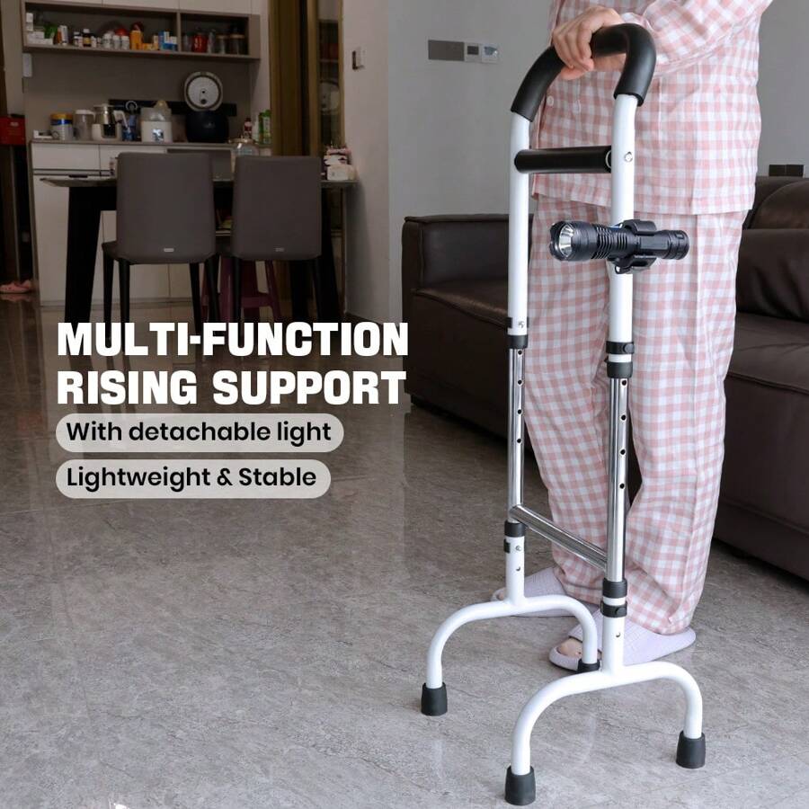 1pc Elderly Bedside Bed Guard Rails Punch Free Wake Up Booster, Armrest Beside The Bed Bathroom Elderly Assisted, Get Up Aids, Easy Riser Bed Rail Assist Bar Handle With Storage Pouch - màu đen - Xem 1