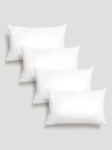 1pc/2pcs/4pcs Super Soft Pillow Cover, Pure White Decorative Pillow Sham,DIY Painting, 17.7"X17.7", 15.7"X15.7", Suitable For Sofa, Living Room, Bedroom Home Decor, Without Pillow Insert