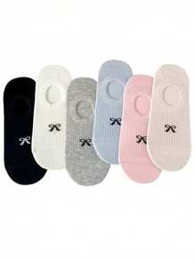 [5/6/8/10/12 Pairs] Women's Mesh Thin Solid Color Invisible Socks, Non-Slip Loafer Socks, Soft Comfortable Casual Fluffy Socks, Suitable For Daily Wear, Home, Office, Campus, Sports, Short Crew Length