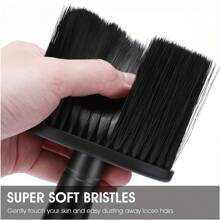 1 pièce Brosse de barbier pour la nuque, brosse de coupe de cheveux douce pour nettoyer et épousseter les cheveux autour de la nuque et des oreilles (Halloween, costume de fête, déguisement, retour à l'école, accessoires de voyage, accessoires de cheveux pour femmes)