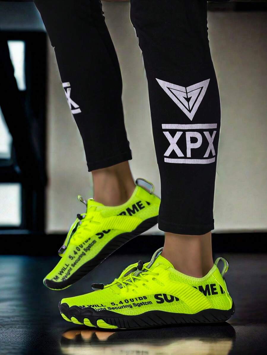 L.S.W.P 男女通用透气水鞋 - 速干、防滑五指水上运动鞋，适合室内健身、举重、瑜伽和户外活动，如海滩、游泳、冲浪和徒步旅行 - 耐用橡胶鞋底、系带闭合、四季皆宜、沙滩鞋